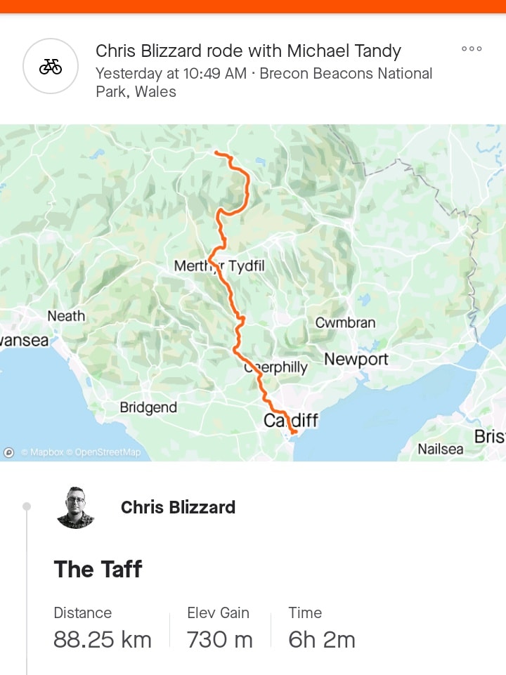 The Taff Trail – 14/08/2021